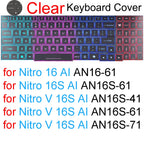 Keyboard Cover for Acer Nitro 16 16S 15 17 5 Spin 7 AN515 AN517 AN715 V AN16 AN14 ANV15 AN18 ANV16 Silicone Protector Skin Case
