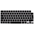 Keyboard Protective Film Silicone for 12-16' MacBook Air/Pro M1 M2 M3 Spanish Keyboard Cover Soft Protection Accessories Black