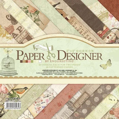 8cun Thick Background Paper Cardstock Paper DIY Scrapbook Holiday Greeting Card Handmade Ledger Scrapping Decoration Paper