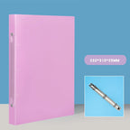 1PCS A4 Perforated Folder Candy-Colored Transparent O-shaped 2-hole, 3-hole, 4-hole Waterproof File Folder Binder