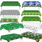 Football Party Tablecloth Decorations Soccer Ball Theme Party Supplies Disposable Table Cover Tableware Set Kids Birthday Party
