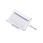100Pcs Self-Sealing White Business Envelopes Privacy Protection Security Pattern Letter Size Office Use Mailing