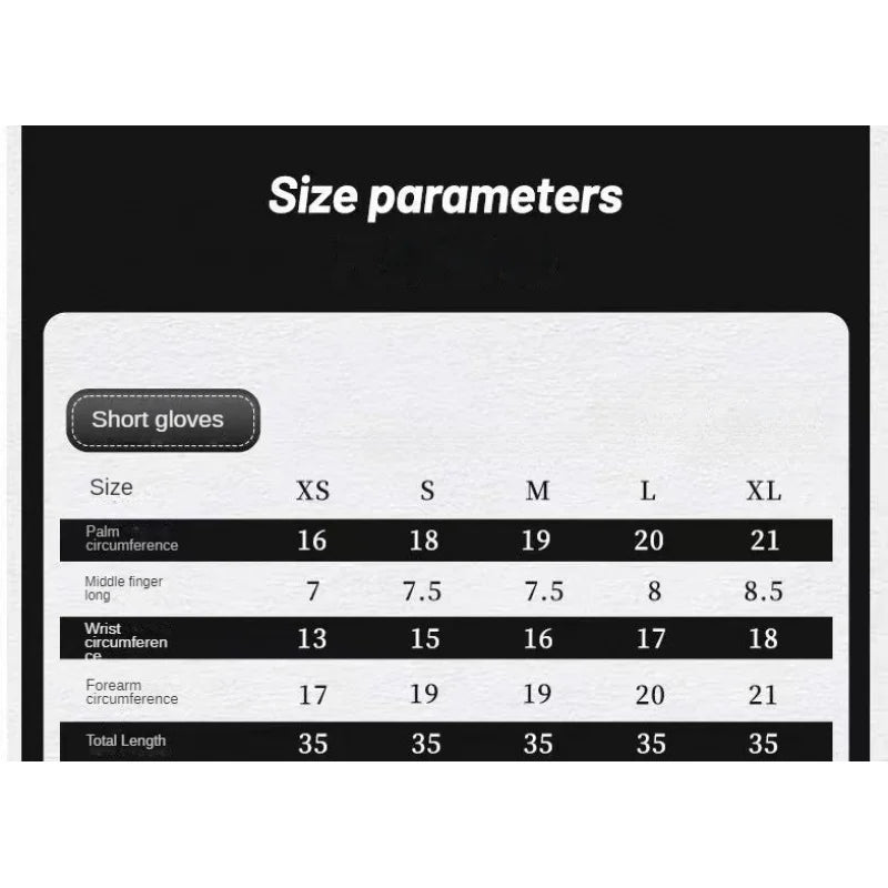 Latex nail art short gloves black Halloween cosplay gloves