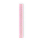 Blooming Heirloom Floral 12 Inch Ruler With Strawberry Macaroon Print For School Office Precise Measuring