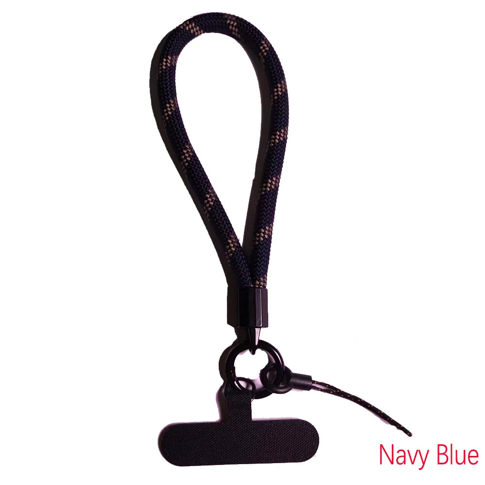 Phone Lanyard Wrist Strap Woven Phone Lanyard Creative Keychain Hanging Rope Anti-lost Security Wristband Universal Short Rope