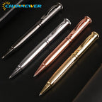 STONEGO Capless Ballpoint Pen, Simply Twist Roller Ball Pen Black Gel Ink Medium Point 1.0mm Smooth Writing Signature Pens