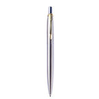 Metal Ballpoint Pen Press Tyle Business Fountain Pen with Blue/Black Ink Refill Students Gift Neutral Pen School Office Supplies