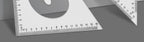 2Pcs/Set Multifunctional Triangle Ruler 30/45 Degree Measurement Angle Isosceles Triangle Ruler Geometry Students Drafting Tool