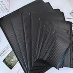 1/50Pcs Black Poly Bubble Mailers Padded Envelopes Self Seal Padded Envelopes Gift Bags Pink Packaging Envelope Bags for Book