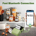 YINSITOM 20-50mm Mini Portable Thermal Printer Bluetooth Barcode Hand Multifunctional Price Label Sticker Maker Android / iOS