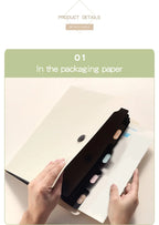 5/8/13 Compartments Advanced Folder Organ Bag Office Storage Materials File Bag Test Paper Organization Magic Tool