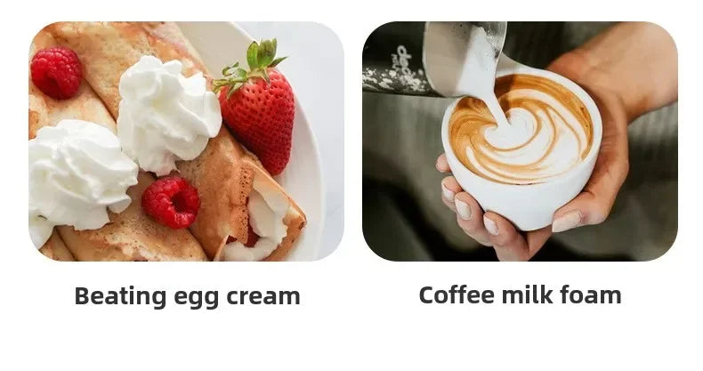 Egg Beater Handheld Electric Milk Frother Maker Drink Foamer Mixer Coffee Creamer Whisk Frothy Stirring Home Kitchen Gadgets