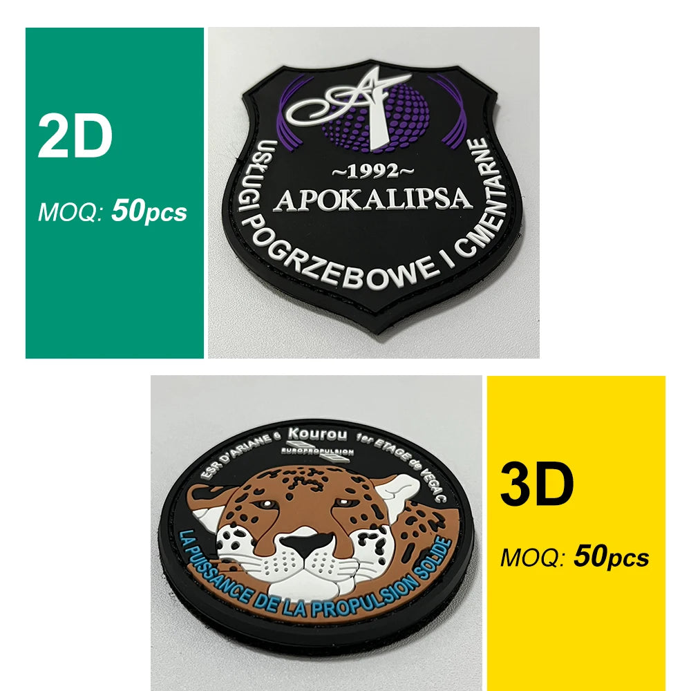 Soft PVC Label Customized PVC Patches Sew on Rubber Label Rubber PVC Tag 3D Embossed Custom Logo Rubber Patch