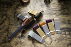 Brass Leather Pen Clip Stainless Steel Cowhide for Traveler's Notebook - Genunine Leather & Metal Notebook Accessory