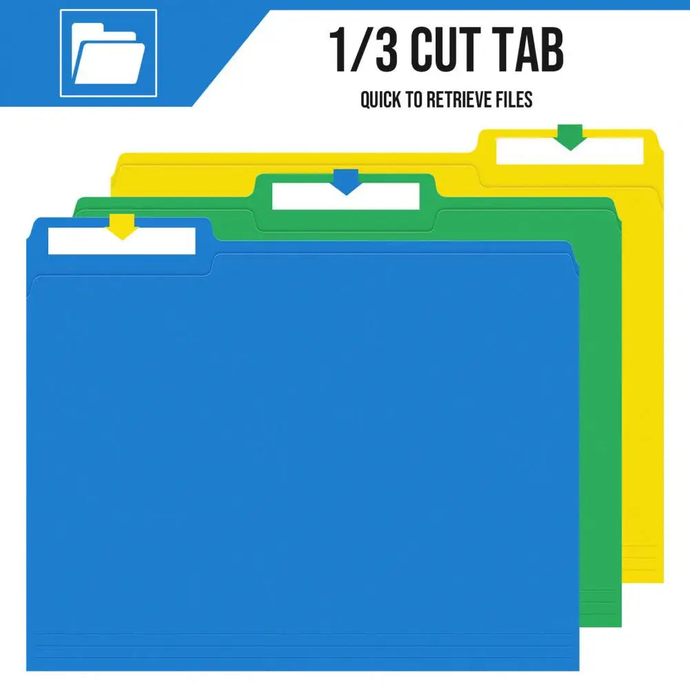 50Pcs Manila File Folders Standard Letter Size File Folders Business Document Organizers Home Office Organization School Supply