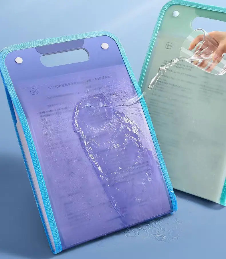 1pc Accordion design Folder, providing ample space for organizing student test papers and other documents into different layers