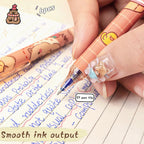 6Pcs Cute Capybara Gel Pen Set Kawaii Quick Drying Erasable Blue Ink Pens For School Office Stationery Supplies