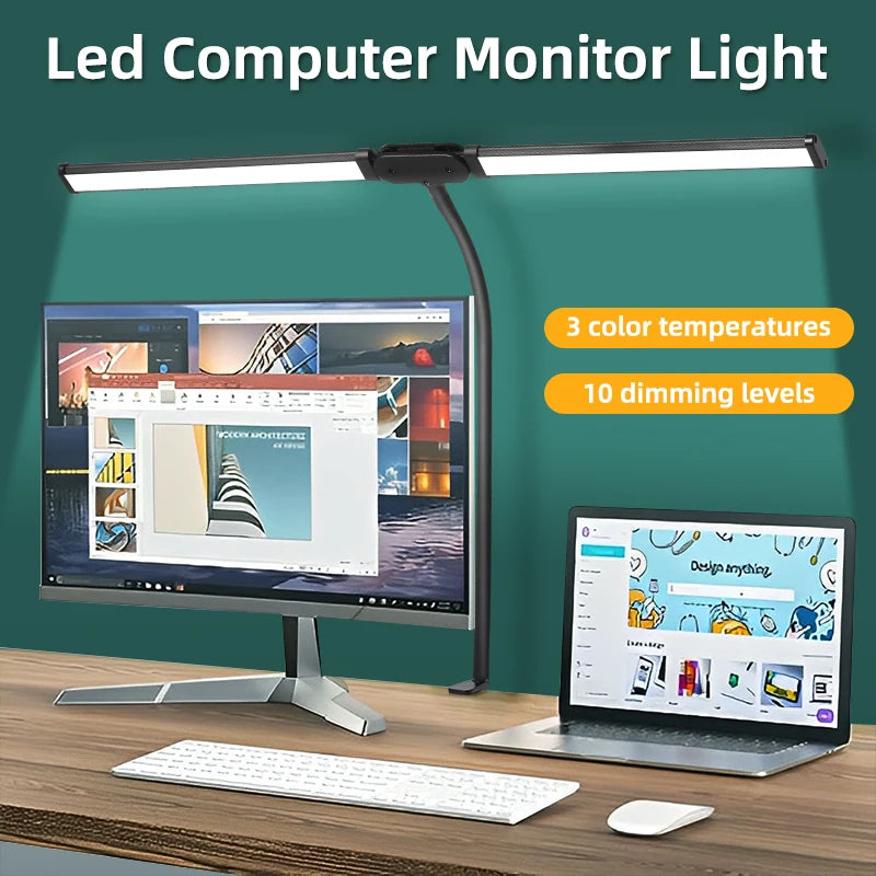 Led Monitor Light Bar Stepless Dimmable Desk Lamp Computer Screen Hanging Light Led Table Lamp Indoor Lighting For Laptop Office