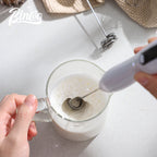 Bincoo-Electric Coffee Milk Maker, Handheld Household Mixer, Adjustable Double-Headed Gear