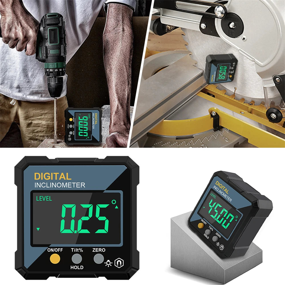 New Angle Protractor 360 Degree Mini Electronic Digital Protractor Inclinometer Angle Finder Gauge Measurement Box 2026