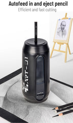 Tenwin Fully Automatic Electric Pencil Sharpener USB Charging Fast Sharpen Colored Sketch Pencils Student School Supplies Statio