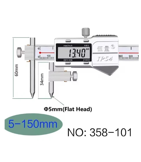 Edge-Center Distance, Center Distance, Digital Caliper, Cone Probe Hole Distance, Centerline Caliper, Edge-To-Hole Measurement