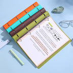 New A4 PU Leather Notebook Binder, Refillable 3/4 Round Ring Binder Cover for A4 Filler Paper, Notebook Personal Planner Binder