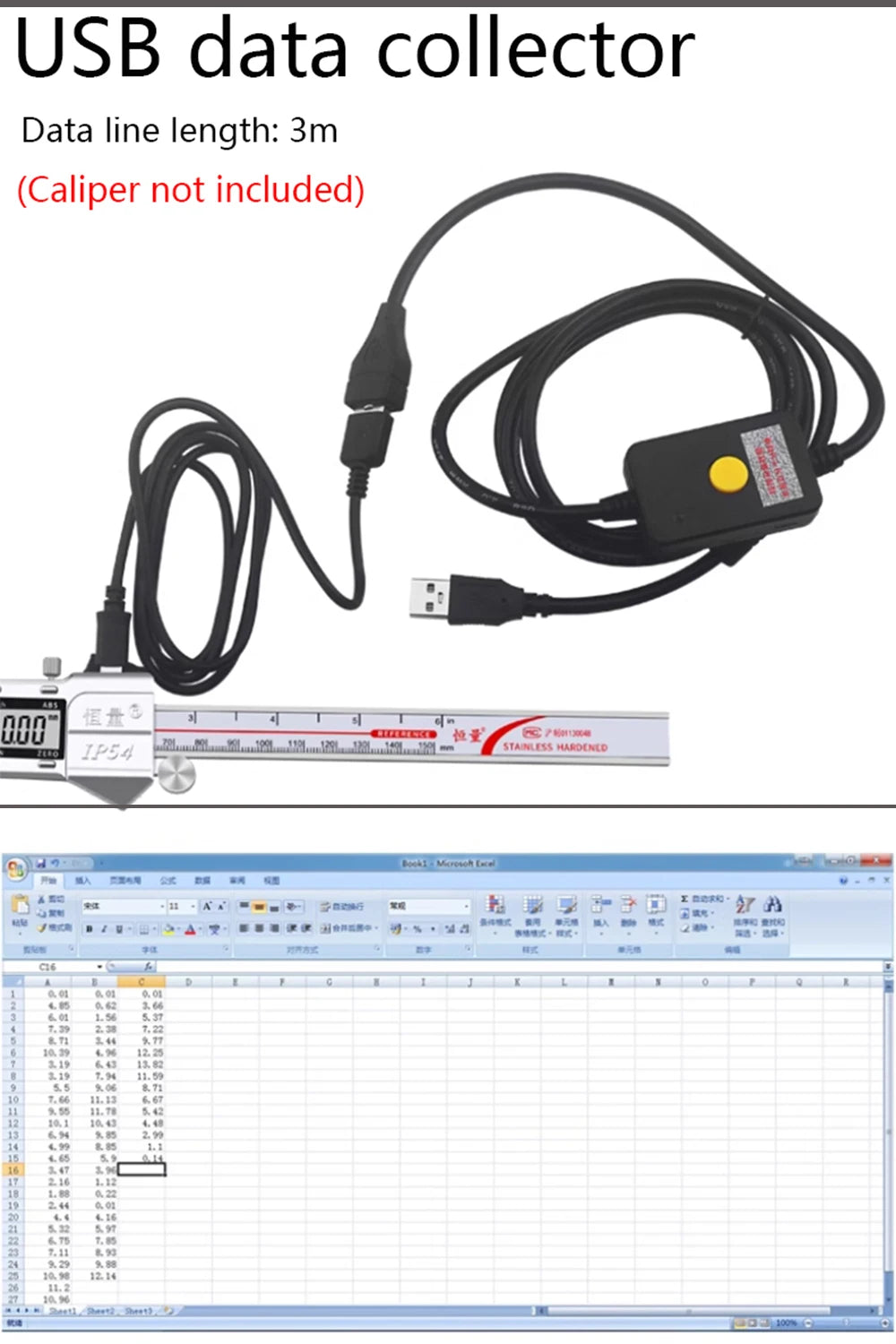 Electronic Inner Groove Width Digital Caliper 4-150 200mm High-Precision 0.01 Hole Inner Groove Measurement Tool