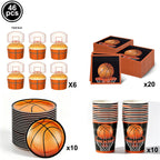 Basketball Tablecloths Basketball Party Decorations Rectangular Plastic Table Cover Boys Basketball Theme Birthday Party Supplie