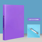 1PCS A4 Perforated Folder Candy-Colored Transparent O-shaped 2-hole, 3-hole, 4-hole Waterproof File Folder Binder