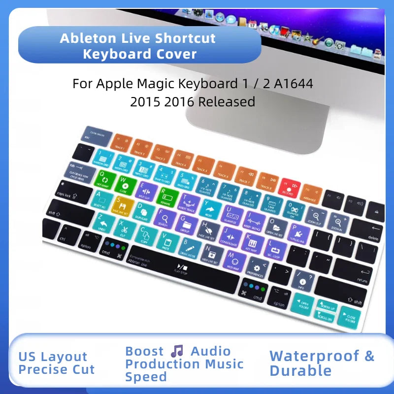 Ableton Live Avid Pro Tools Final Cut Pro X PS Hotkey Functional Keyboard Cover US Layout for Magic Keyboard A1644 MLA22B/A