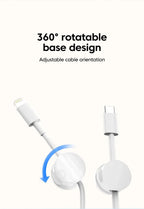 360 Rotation Magnetic Cable Clip Cable Organizer Holder Adhesive Wire Keeper Management USB Charging Line Winder For Home Office