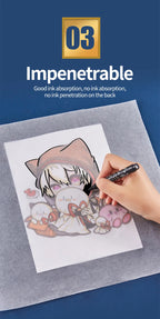 AngelMark Tracing Paper Roll High Transparent Draft Rotring Drawing Paper Sketch Copy Paper Pattern Painting Paper for Sewing