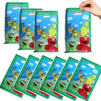 Cartoon SEsame-Streets Birthday Party Set Supplies Kids Disposable Tableware Balloon Cake Topper Banner Plates Decoration