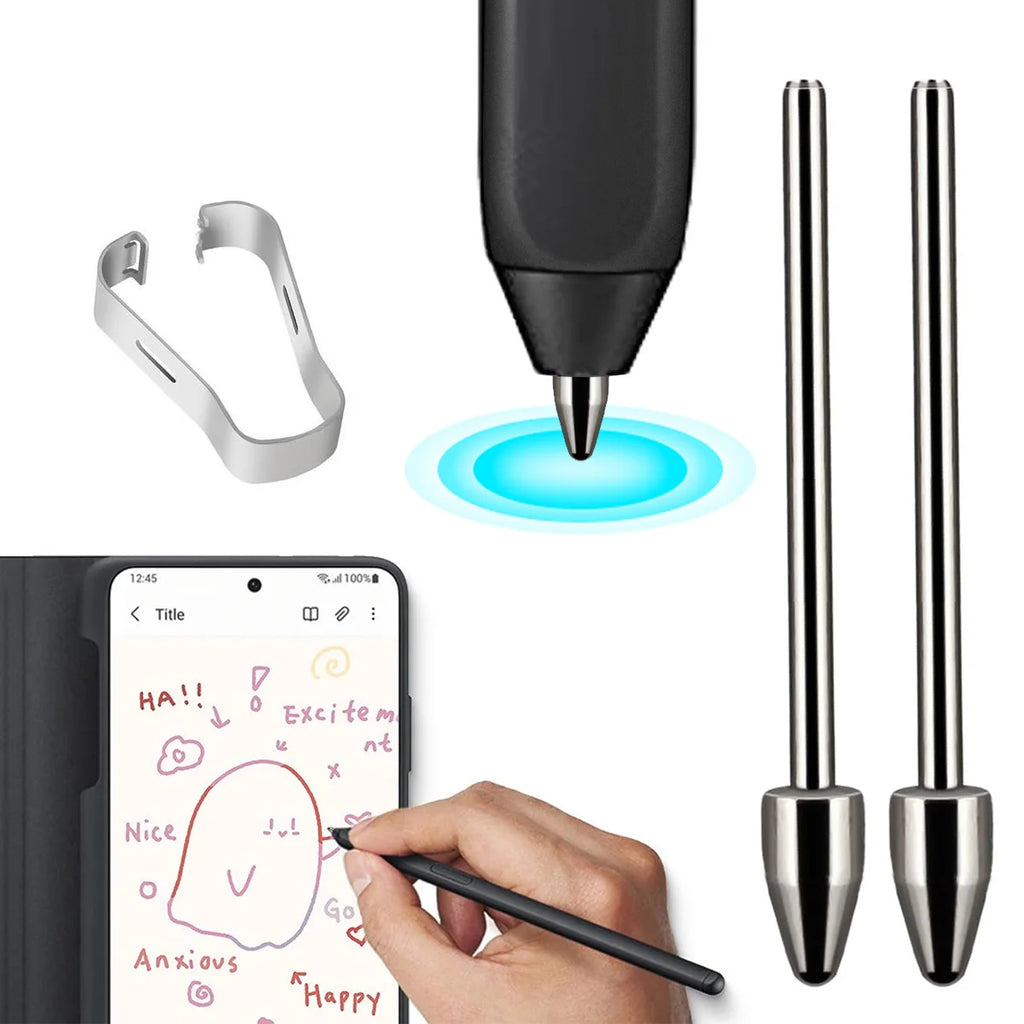GUUGEI Replacable Pencil Nib for Samsung Tablet S6 Lite S7 S9 Note10/20 Titanium Alloy Touch Stylus S Pen Tip Wear Resistant