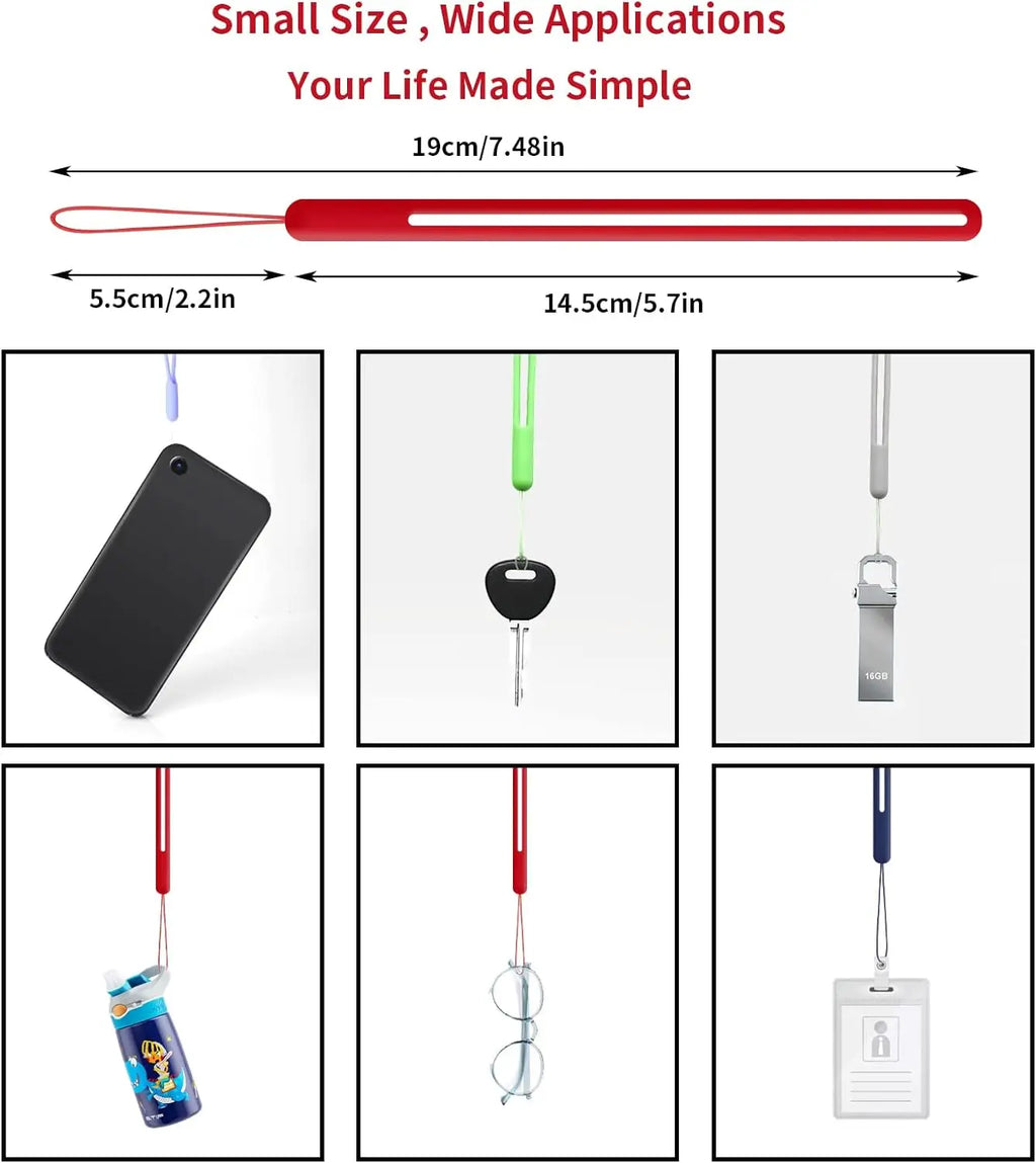 Silicone Wrist Straps Mobile Phone Strap Charms Xyun Lanyards for Iphone Strap Camera Keys Cord Lanyard Key Chains Hanging Rope