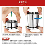 1pcs 75ml/150ml/250ml Stainless Steel Retractable Cups Outdoor Camping Travel Cup Portable Telescopic Cups Mini Folding Cup