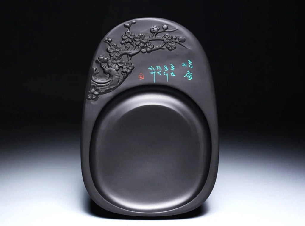 Exquisite Traditional Portable Lightweight Calligraphy Inkstones Huizhou Ink Slabs Perfect for Brush Writing Students Inkstone