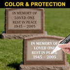 Tombstone Marker Inscription Restoration Pen Oil Based Quick Dry Weatherproof Touch Up Paint Pen For Granite Stone