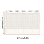 60 Sheets/120 Pages Coil Notebook Notepad Grid/Horizontal Lines Partition Design B5 Notebooks Office School Stationery Supplies