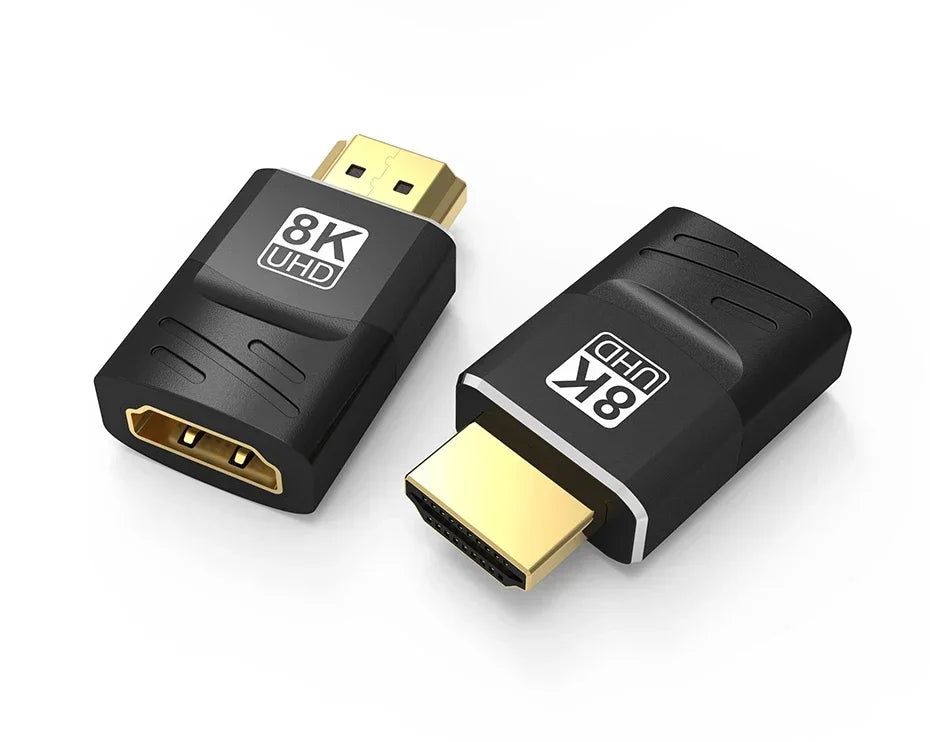 HDMI Extender 8K 60Hz 4K 120Hz Female to Female Connector HDMI 2.1 Cable Extension Converter HDMI-Compatible Adapter Coupler