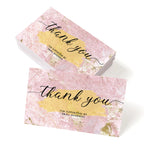 50pcs Thank You Card for Supporting My Small Business Cardstock Thank You Cards for Gift Packaging Party Wedding Invitation Card