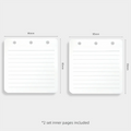 Multi-functional 3-Ring Binder Loose-Leaf Notebook PU Leather Cover Portable Notepad Refillable Memo Pad School Office Supplies