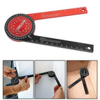 Miter Saw Protractor 360 Degree Aluminum Alloy Cutting Positioner Miter Saw Angle Ruler Gauge Finder Angle Ruler Saw Protractor