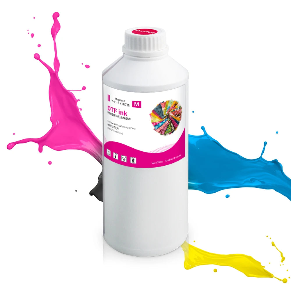 DTF Direct To Film Transfer Ink DTF Ink 1000ML/Bottle For Epson DX5 DX7 4720 XP600 Printhead L1800 1390 L805 L3200 DTF Printer