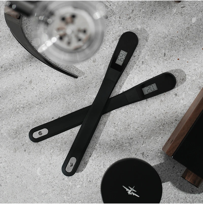 MHW-3BOMBER Wand Coffee Stirrer with Digital Thermometer Coffee Syphon Stir Stick for French Press Barista Coffee Accessories