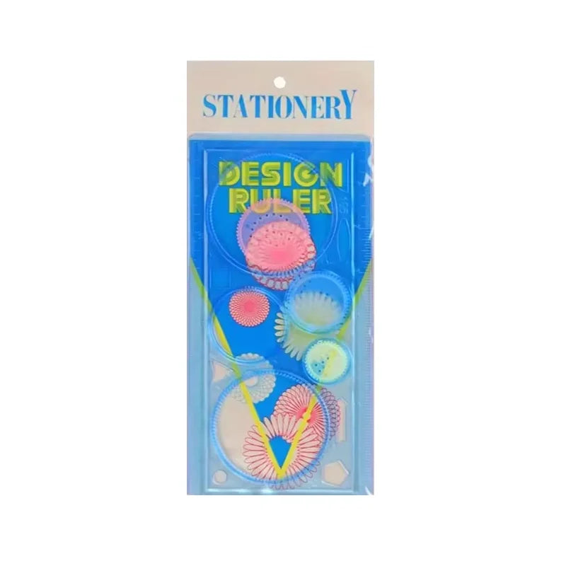 Multi Shaped Painting Ruler Spirograph Magic Drawing Template Oval Geometric Curve Pattern Multifunctional Stationery Gifts ZYF