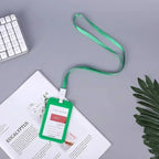 Lanyard Card Covers Women Men Work Permit Holder Credit Card Holder Neck Strap Students Kids Bus Cards Case ID Card Holder