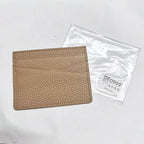 Genuine Leather Card Holder Woman Custom Name Designer Wallet Slim Luxury Card Wallet Man Engrave Initials Business Coin Purse