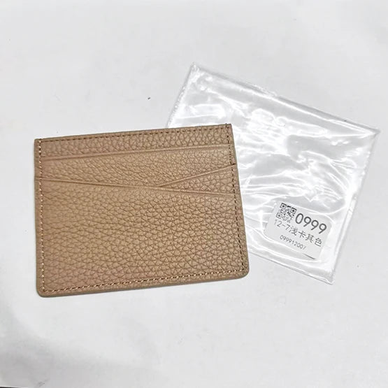 Genuine Leather Card Holder Woman Custom Name Designer Wallet Slim Luxury Card Wallet Man Engrave Initials Business Coin Purse